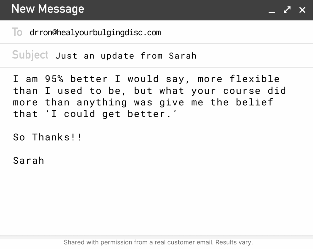 Patient Testimonial