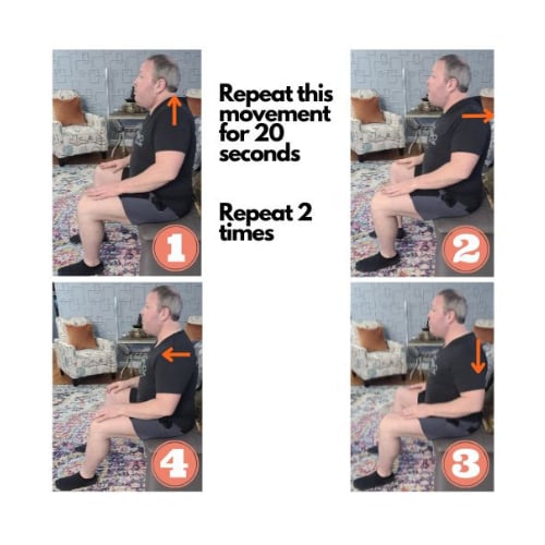 Shoulder Square Shrugs for Cervical Disc Symptoms