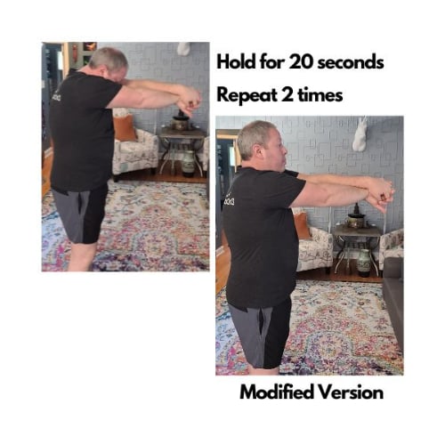 Upper Back Stretch for Cervical Disc Symptoms